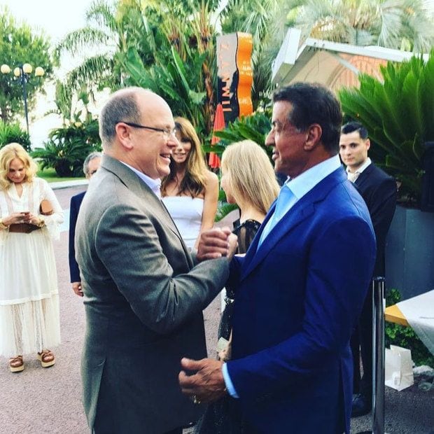 Prince Albert wished the actor a happy birthday.
<br>
Photo: Instagram/@officialslystallone