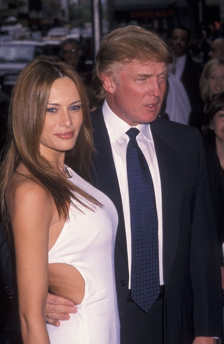 Donald Trump and Melania Knauss attend "Stars Wars Episode I - The Phantom Menace" on May 16, 1999 