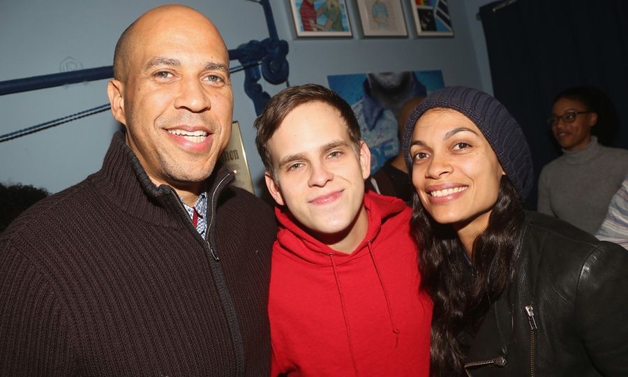 Rosario Dawson and Cory Booker 