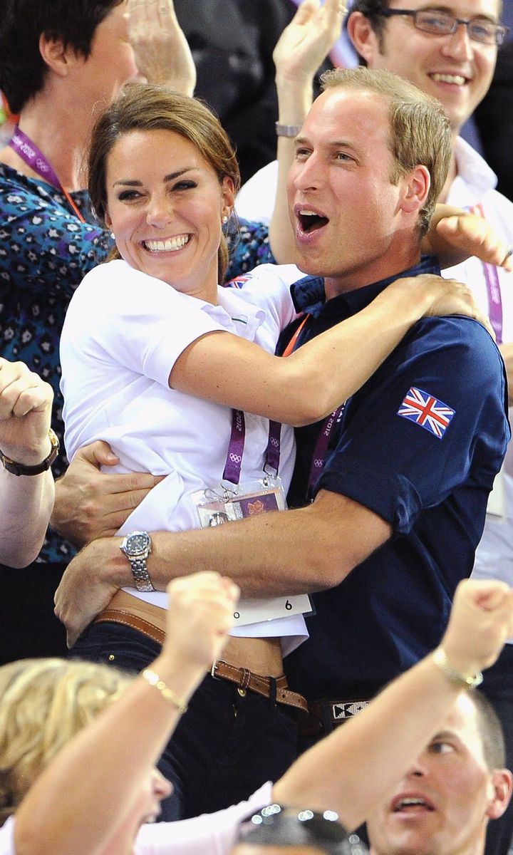 The couple was pictured celebrating with a hug during the London 2012 Summer Olympics.