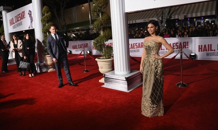 Step aside! Channing Tatum let his wife Jenna Dewan have her moment in the spotlight during the <i>Hail, Caesar!</i> premiere.
Photo: Kevin Winter/Getty Images