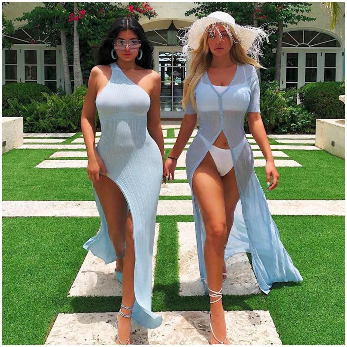 Kylie Jenner y Anastasia se fueron de vacaciones al Caribe