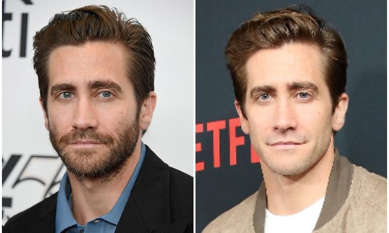 Jake Gyllenhaal looks younger without a beard, though he looks amazing with one