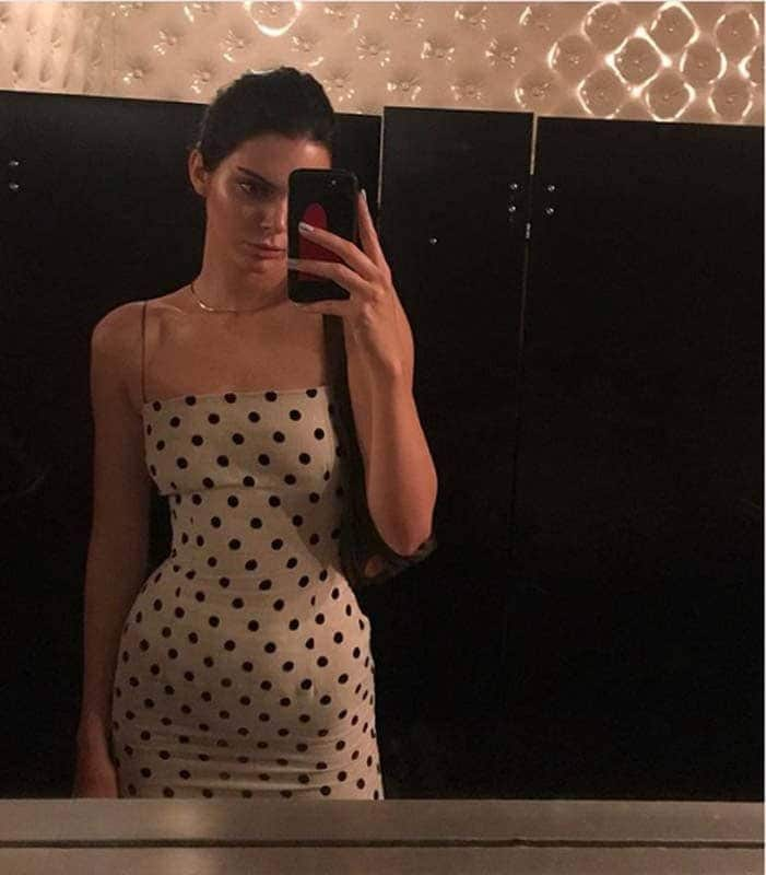 kendall jenner polka d dress