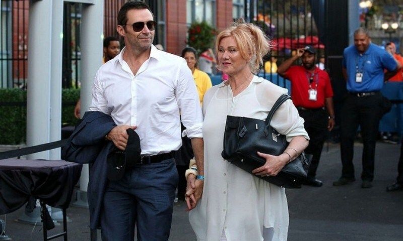 <b>Day 12</b>
Hugh Jackman and wife Deborra-Lee Furness returned to the US Open for the men's semifinals.
Photo: Jean Catuffe/GC Images