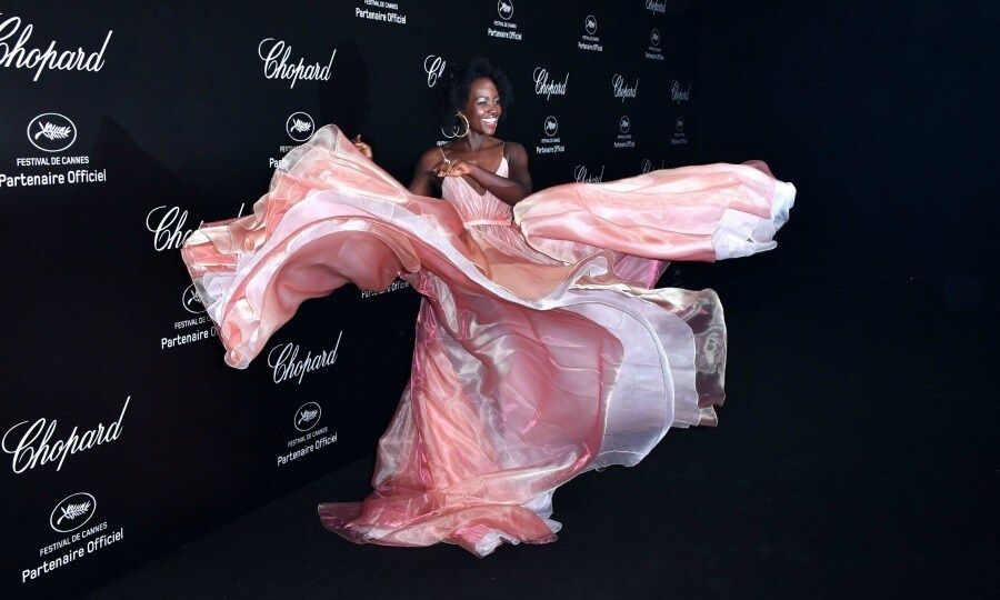 Take a twirl! Mexican-Kenyan actress Lupita Nyong'o flaunted a grand Prada dress while walking the party carpet on May 11.
Photo: Getty Images