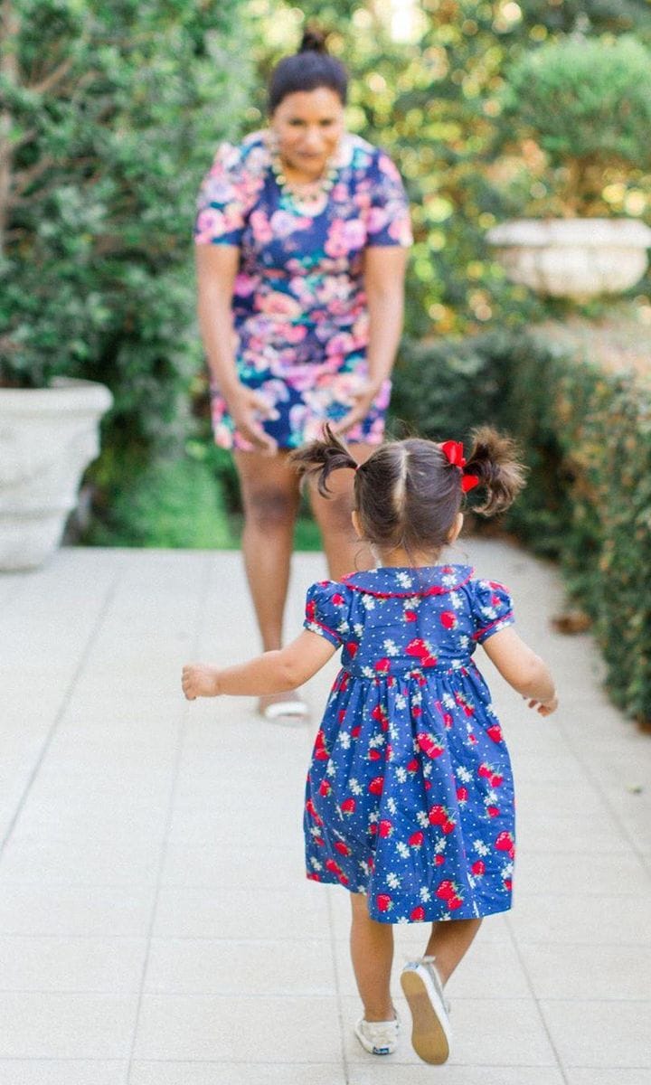 Mindy Kaling and daughter Katherine