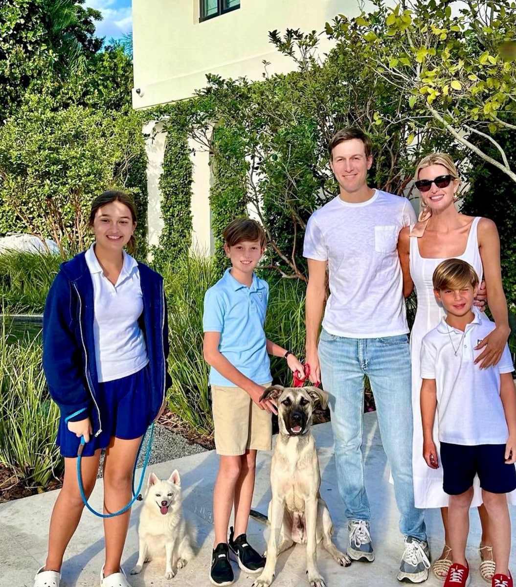 Ivanka Trump is all smiles with her husband and kids in Miami