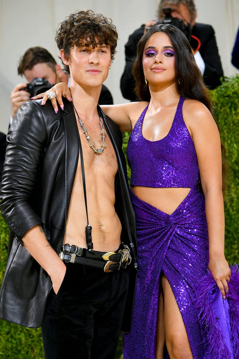 Shawn Mendes and Camila Cabello attend The 2021 Met Gala 