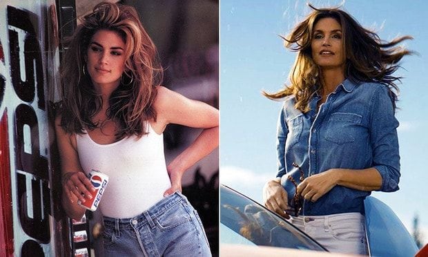 Cindy, who made an iconic appearance in a 1992 Pepsi ad, appeared in another commercial for the brand on Super Bowl Sunday, right this time co-starring with 18-year-old son Presley.
Photos: WENN