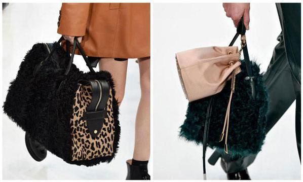 Handbag with shearling detail by Tod´s