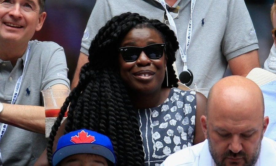 Uzo Aduba took in the Serena Williams vs Johanna Larsson match.
Photo: Getty Images