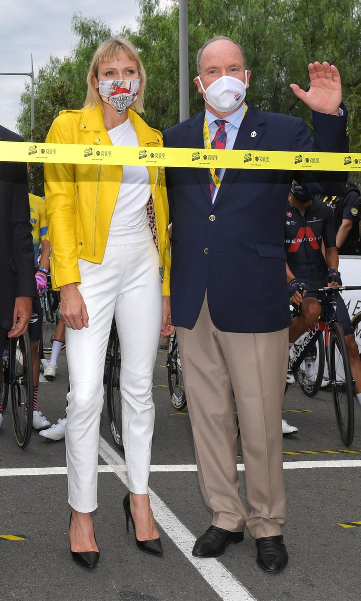 Prince Albert and Charlene attended the start of the Tour de France on Aug. 29