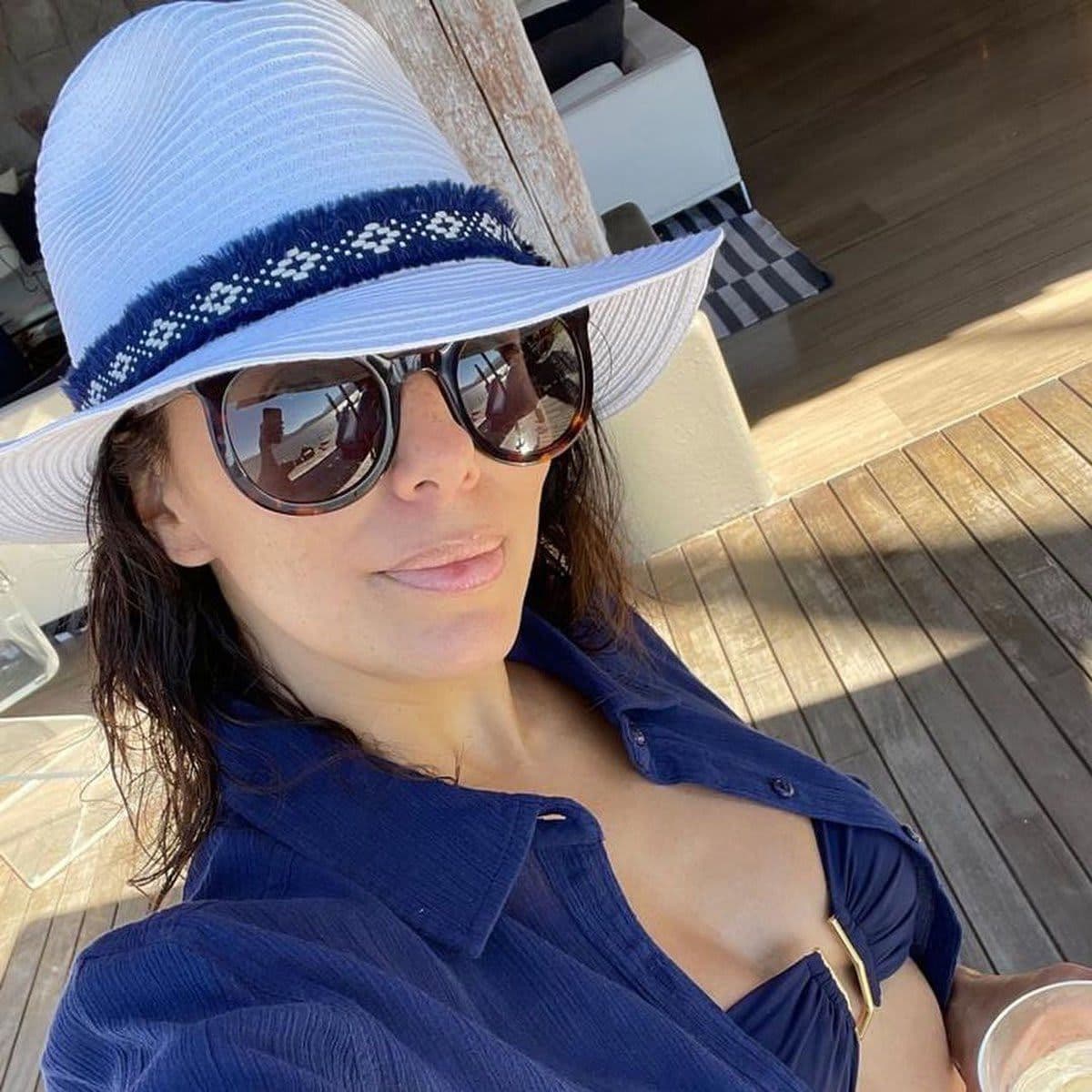 Eva Longoria Vacation Pictures in bikini