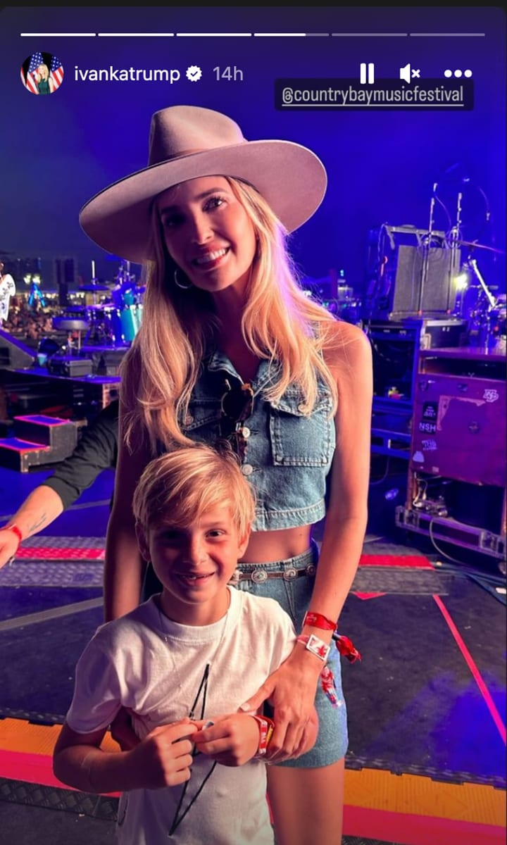 Ivanka and her son, Theodore