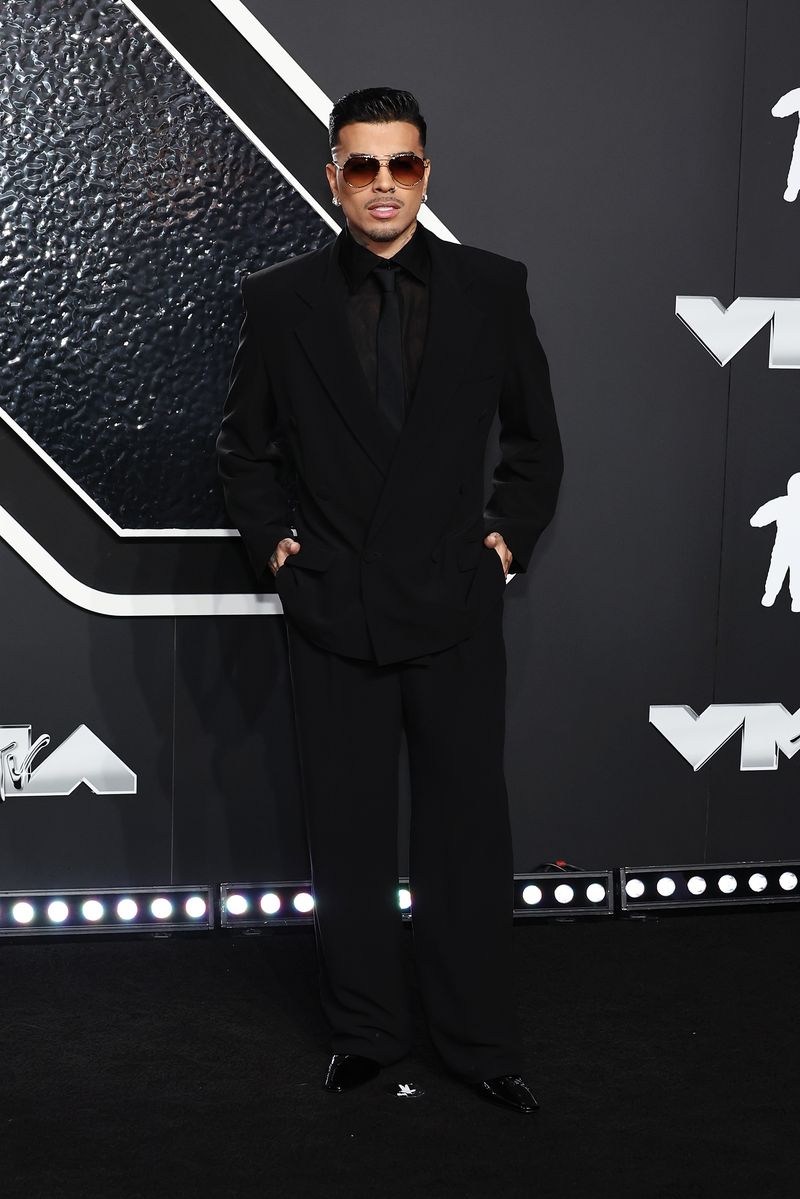 SEPTEMBER 11: Rauw Alejandro attends the 2024 MTV Video Music Awards at UBS Arena on September 11, 2024 in Elmont, New York. 