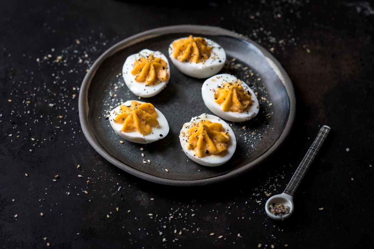 Pumpkin Spice Deviled Eggs