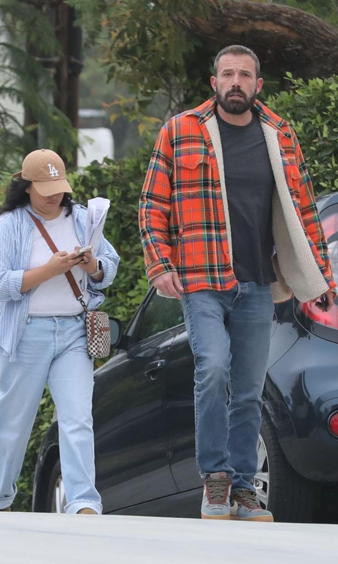 Ben was photographed in Los Angeles while scouting the location for his upcoming film