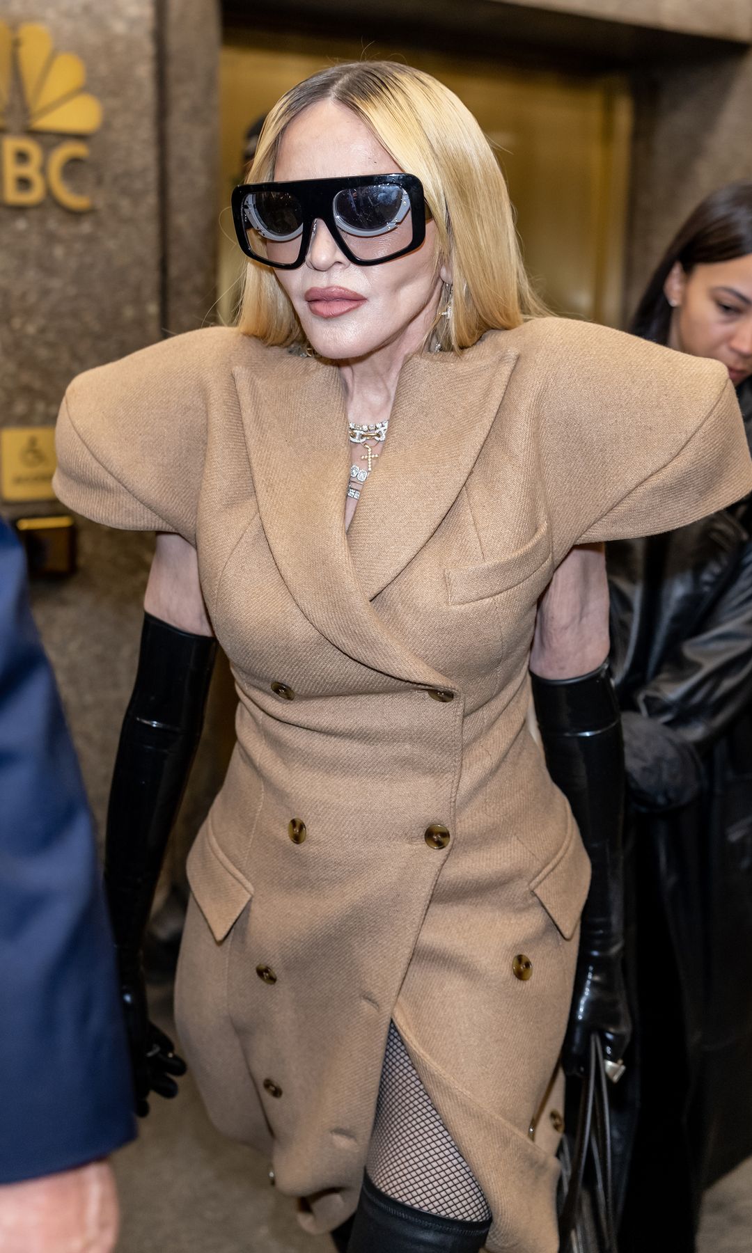 Madonna attended the LUAR New York Fashion Week show in a maximalist style