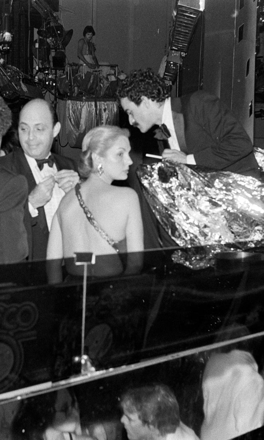 Carolina Herrera and Reinaldo Herrera in a New Year's Eve party at Studio 54 in New York City in 1978