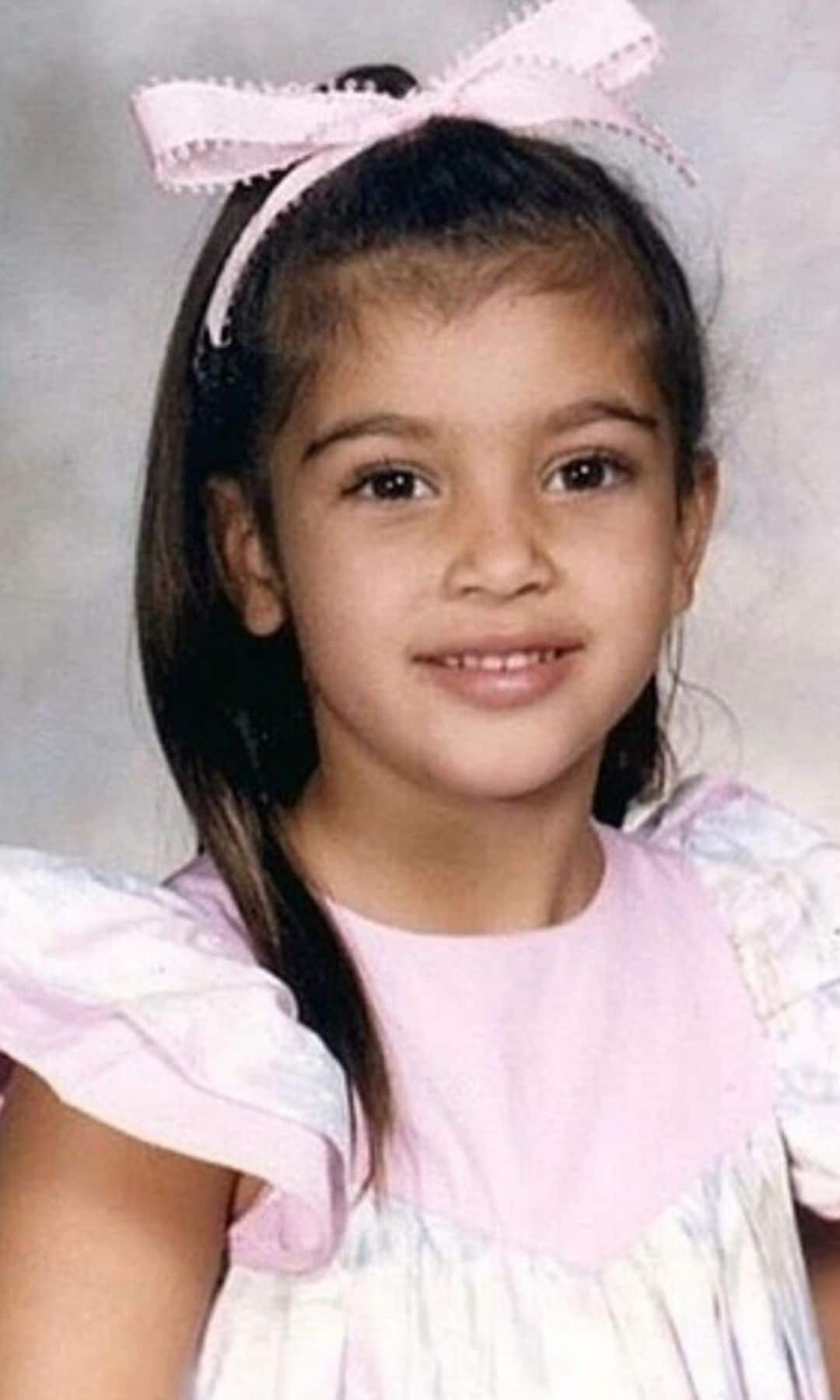 Kim Kardashian as a child