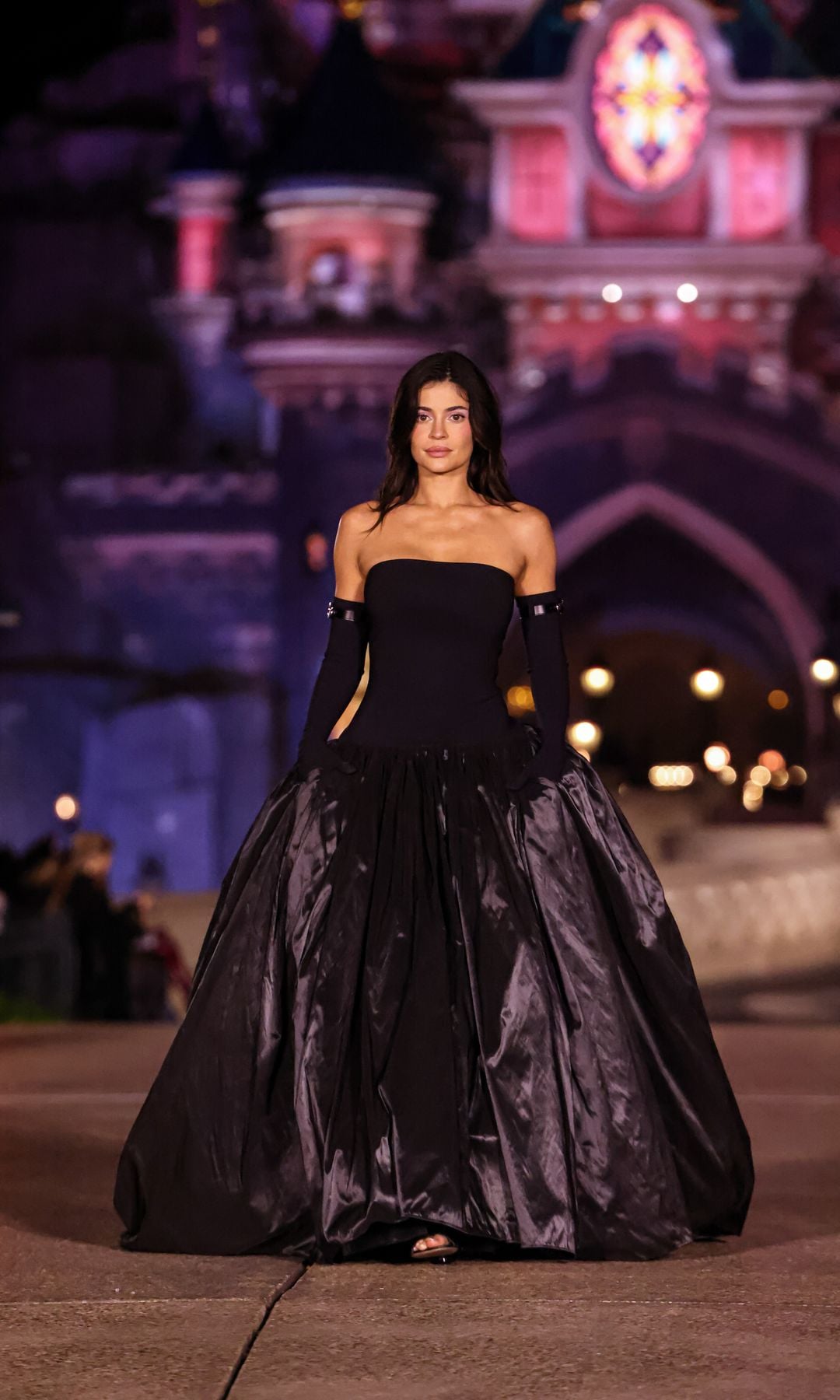 Kylie Jenner becomes a Coperni princess while closing the brand's fashion show at Disneyland Paris