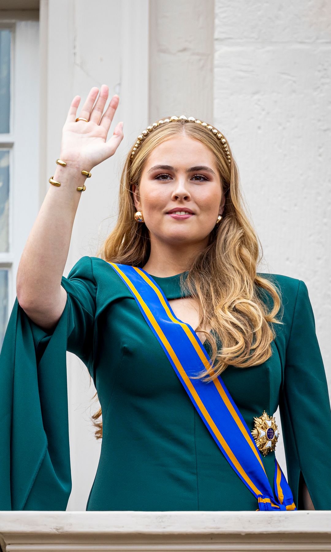 Princess Catharina-Amalia looks spectacular in cutout dress on Prince's Day