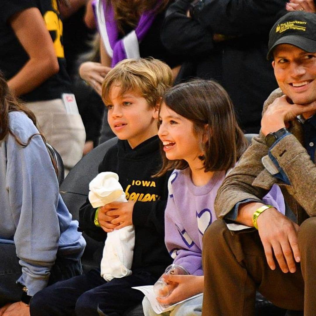 Ashton Kutcher and Mila Kunis’ rare public outing with their children