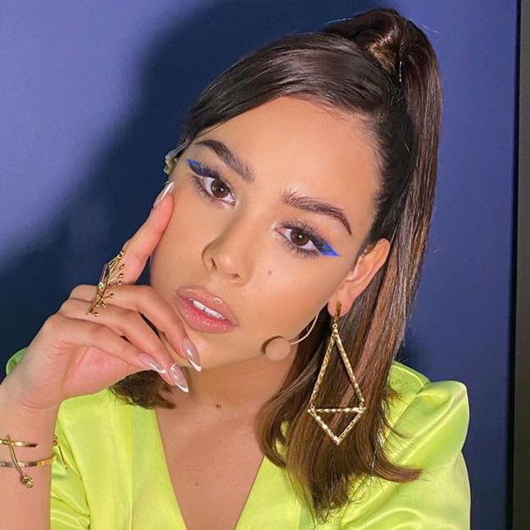 Recreate Elite star Danna Paola’s electric blue eyeliner with this beauty buy