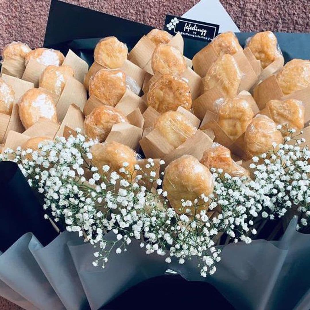 Gift the food lover in your life this chicken nugget bouquet on Valentine's Day