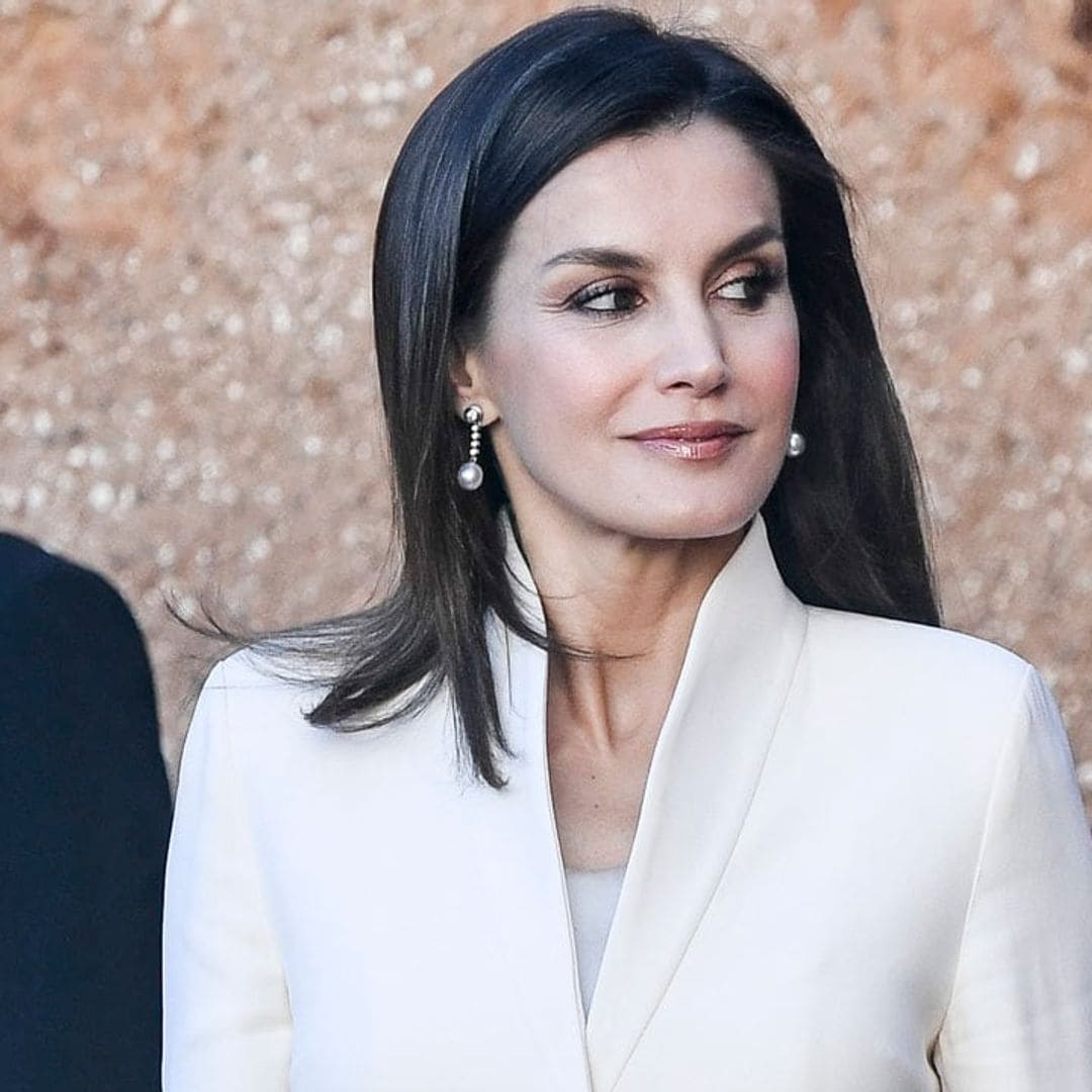 Queen Letizia wears her engagement announcement suit for Valentine's Day - 16 years later!