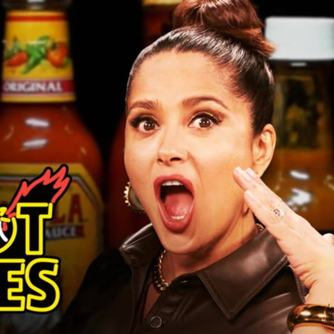 Salma Hayek puts her Mexican tastebuds to the test on ‘Hot Ones’