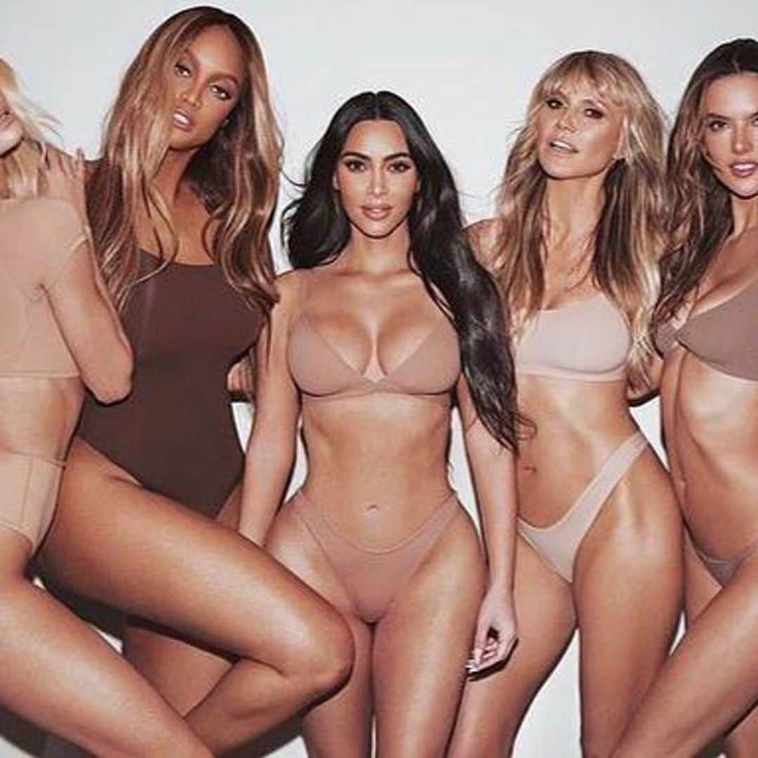 Kim Kardashian enlists Heidi Klum, Tyra Banks, and more iconic models for latest SKIMS photoshoot