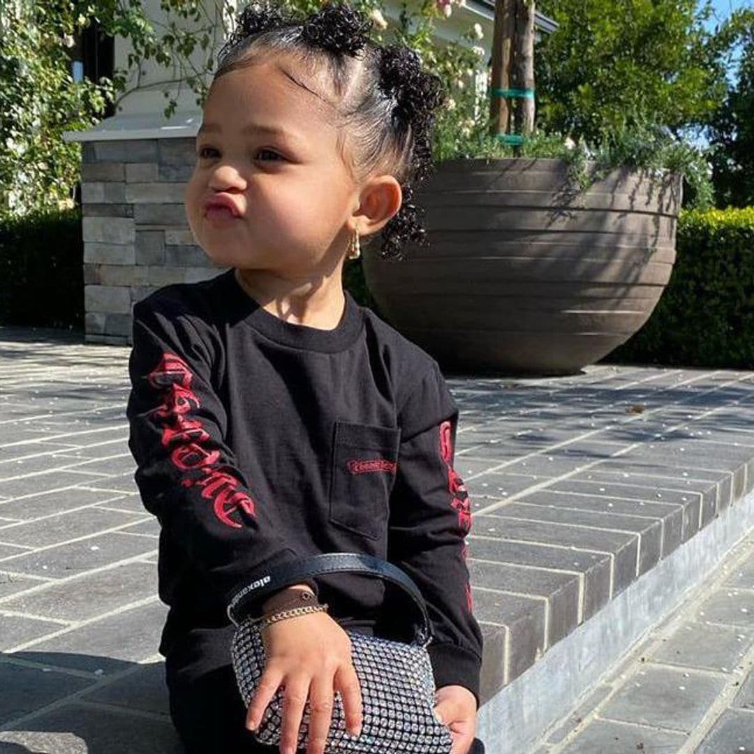 Kylie Jenner’s daughter Stormi debuts Alexander Wang’s diamond-studded handbag