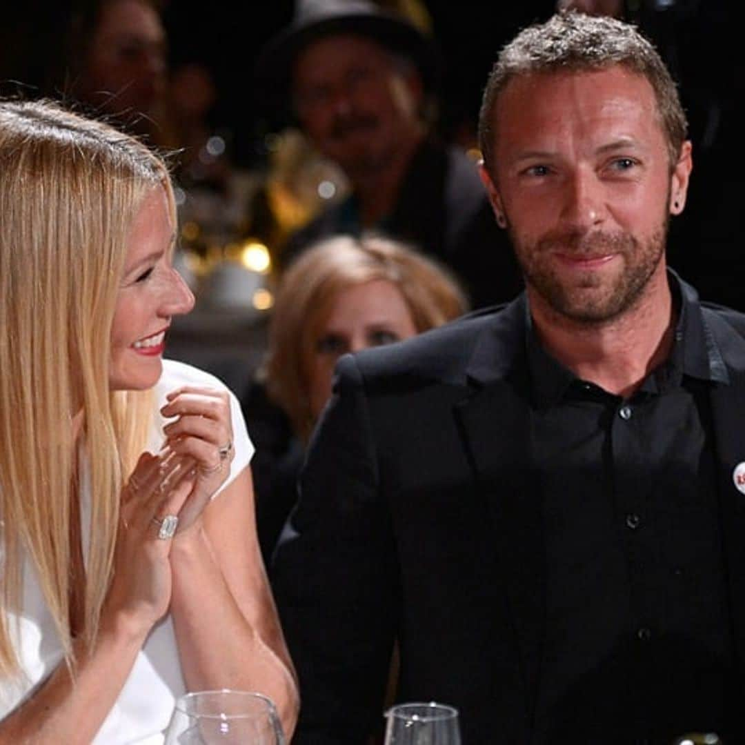 Gwyneth Paltrow and Chris Martin's kids were the perfect backing singers for their dad at Glastonbury - and mom got it all on film!