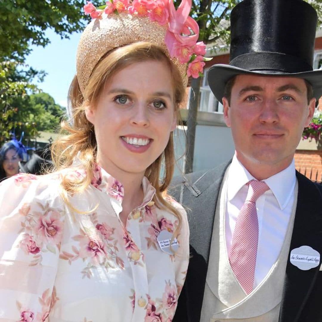 Princess Beatrice looks pretty in pink florals at Royal Ascot