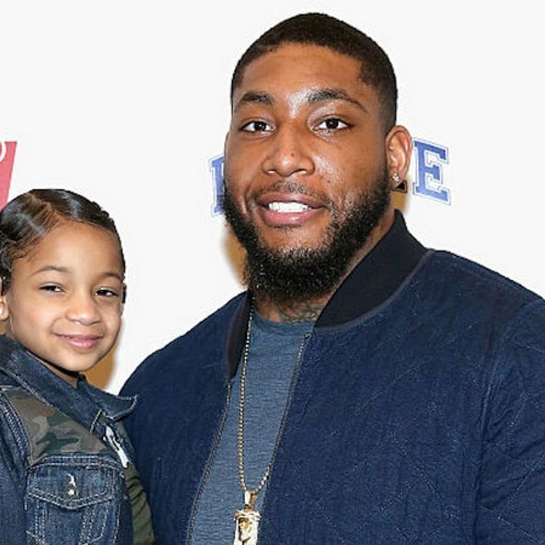 Devon Still and cancer-free daughter Leah Still give pep talk to Penn State's Thon dancers