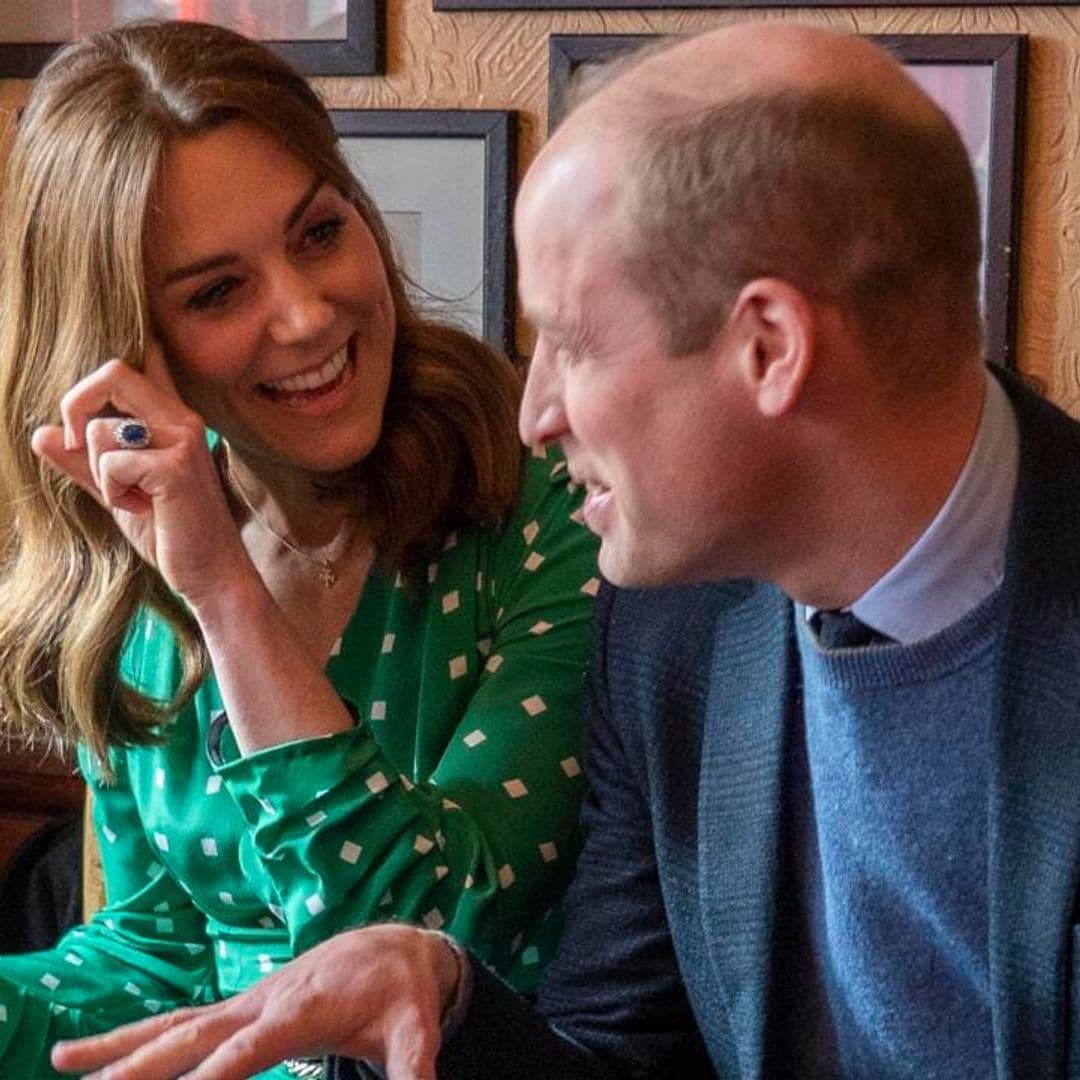 The Prince and Princess of Wales spotted at a pub