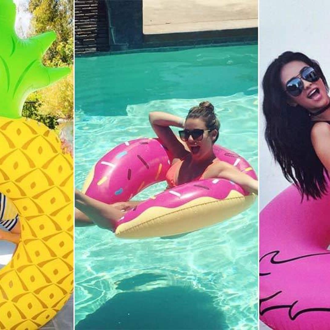 Celebrities and their new favorite summer accessory — the pool float