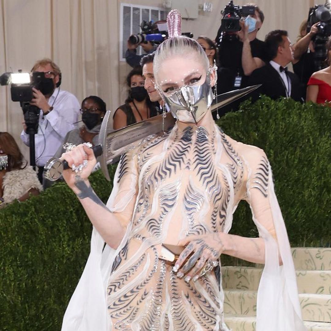 Grimes is auctioning off her Met Gala accessories to raise money for BIPOC families in Ukraine