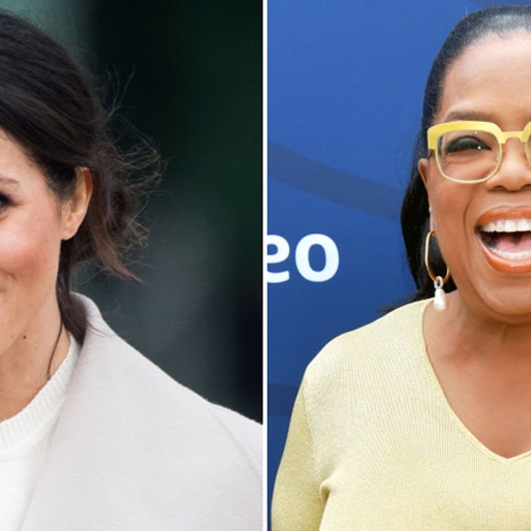 Oprah Winfrey is 'so proud' of Meghan Markle's decision to keep her birth private