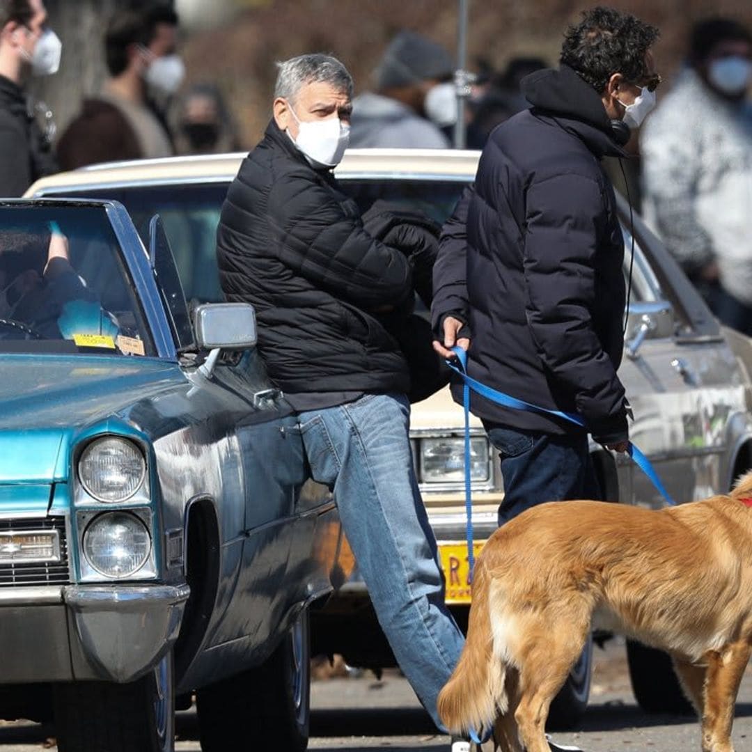 George Clooney directs Ben Affleck on the set of ‘The Tender Bar’ in Boston