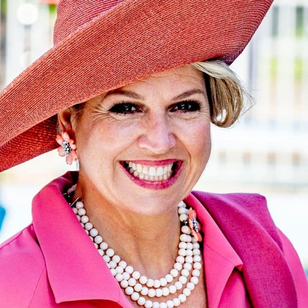 Queen Maxima kicks off the month of June in a vibrant pink outfit