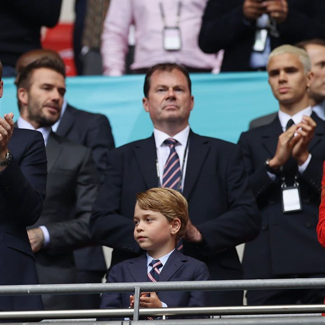 Prince George wears suit and tie to soccer game with dad Prince William and mom Kate