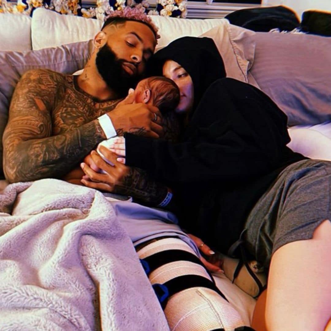 Odell Beckham Jr. and girlfriend Lauren Wood welcome their first child together