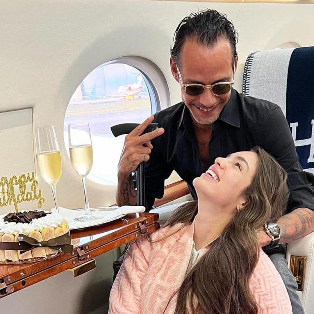 Marc Anthony visits Paraguay for the first time alongside his fiancee Nadia Ferreira