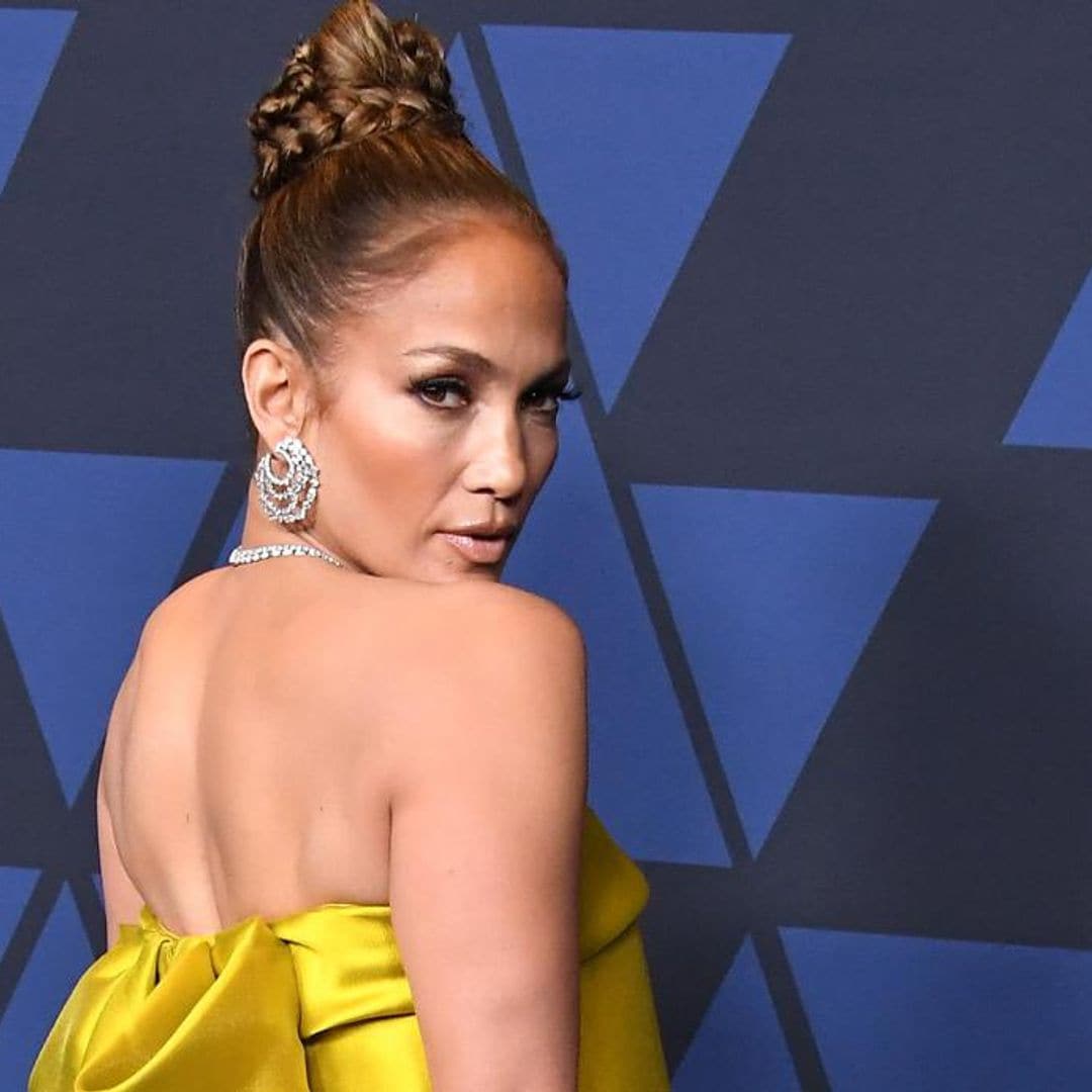 Jennifer Lopez steals the show with dramatic golden dress at the Governors Awards