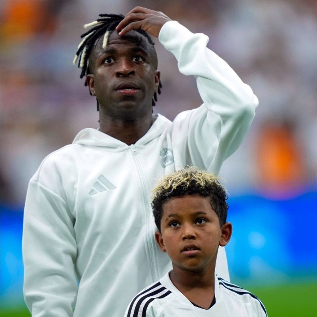 Kim Kardashian's son Saint West lives his dream, meets his idol Vinicius Jr. at Santiago Bernabéu