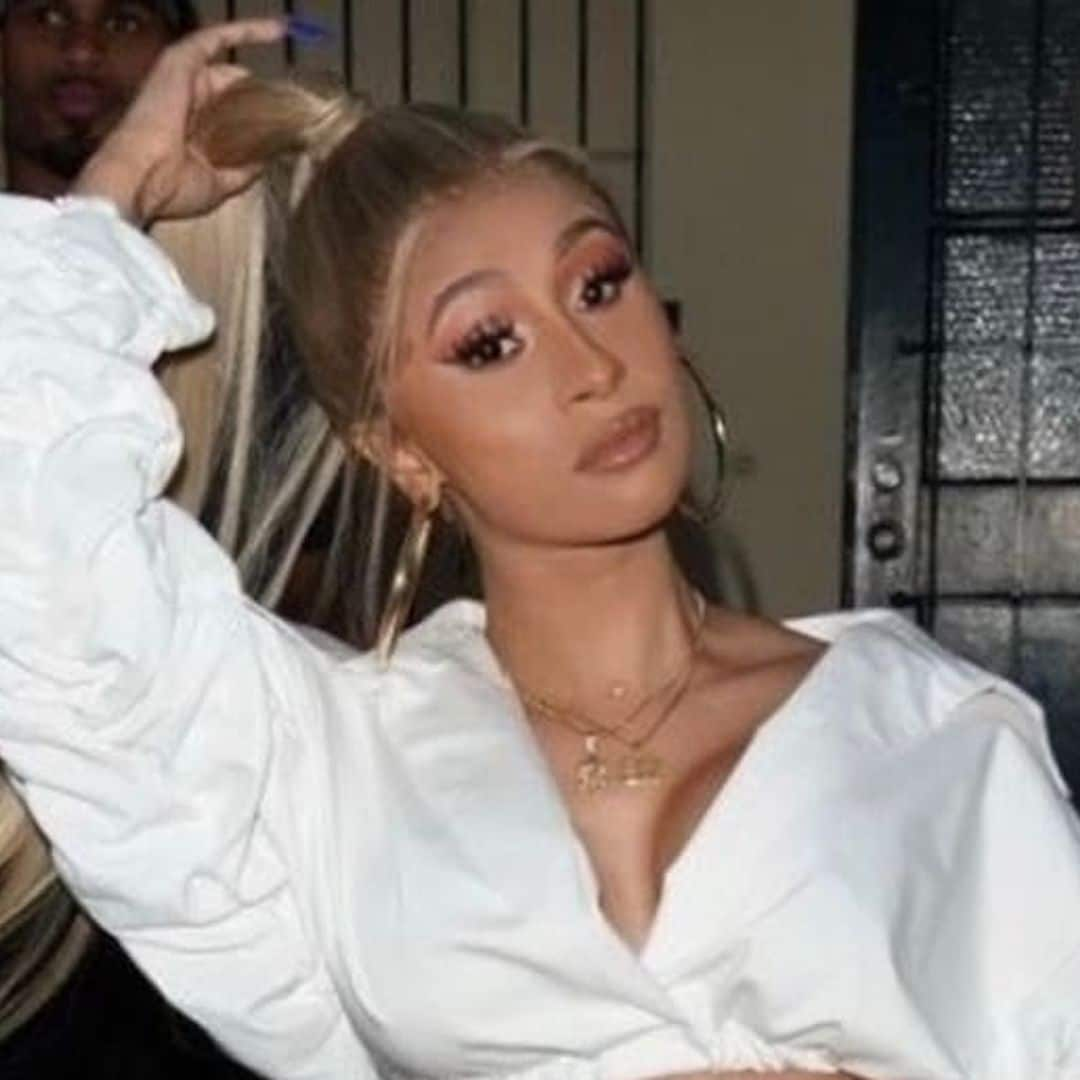 Cardi B's long, sleek ponytail is Ariana Grande-approved - see the pics!