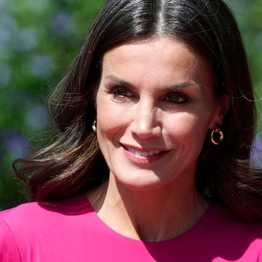 Queen Letizia wears stylish cutout dress in Valencia